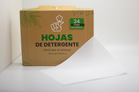 Detergente En Hojas Biodegradables (24 unidades)