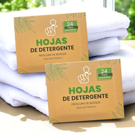 Detergente En Hojas Biodegradables (24 unidades) (2 Pack)